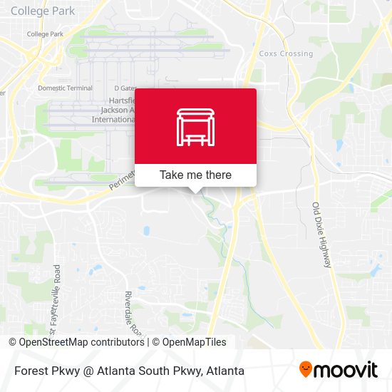 Mapa de Forest Pkwy @ Atlanta South Pkwy