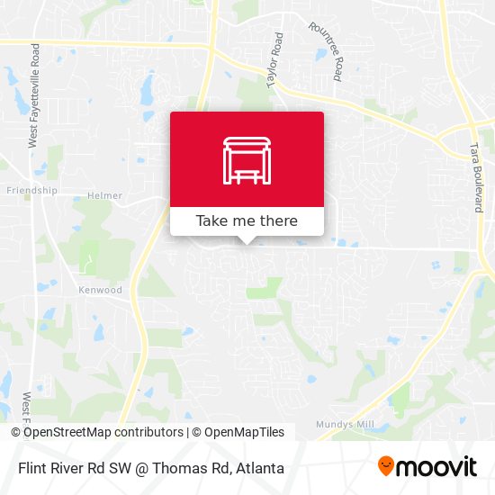 Flint River Rd SW @ Thomas Rd map