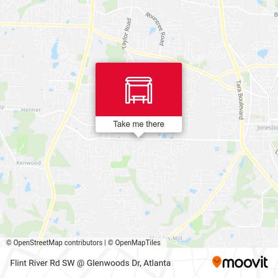Flint River Rd SW @ Glenwoods Dr map