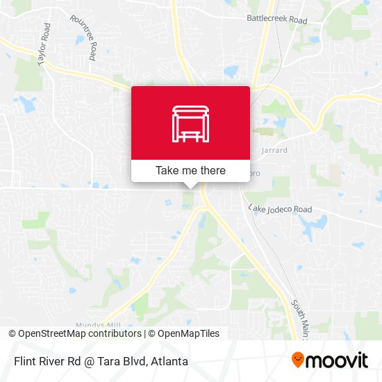 Flint River Rd @ Tara Blvd map