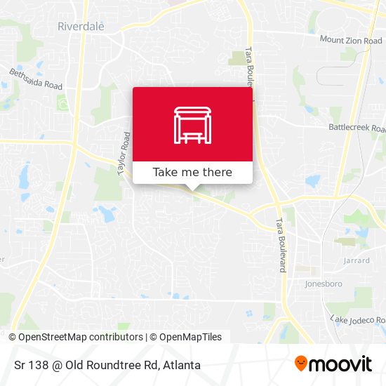 Sr 138 @ Old Roundtree Rd map