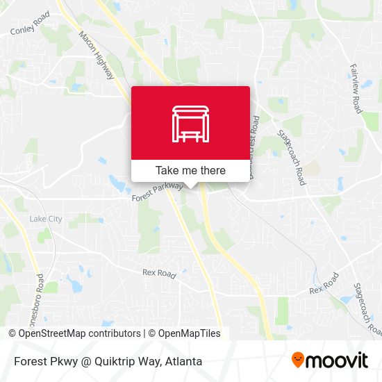 Mapa de Forest Pkwy @ Quiktrip Way