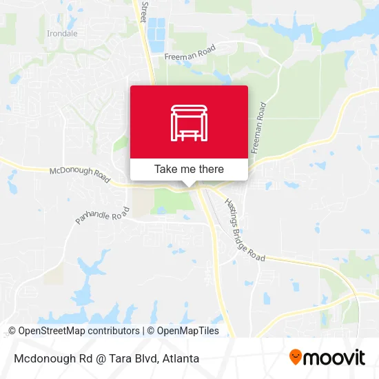 Mcdonough Rd @ Tara Blvd map