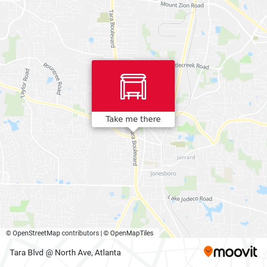 Tara Blvd @ North Ave map