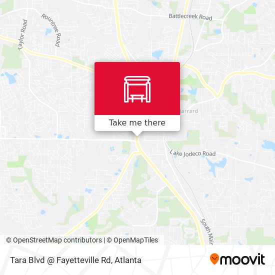Mapa de Tara Blvd @ Fayetteville Rd