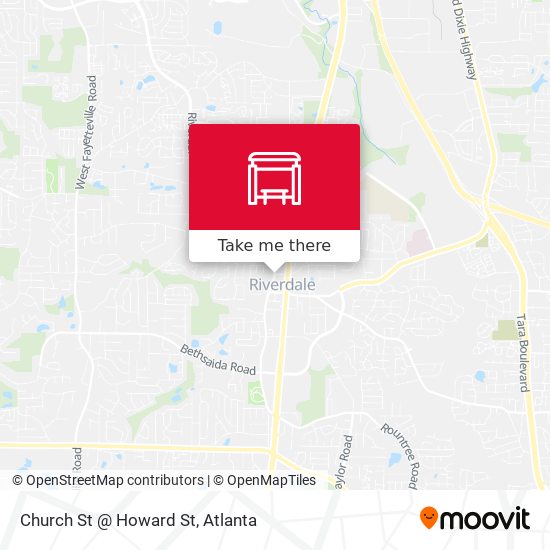 Church St @ Howard St map
