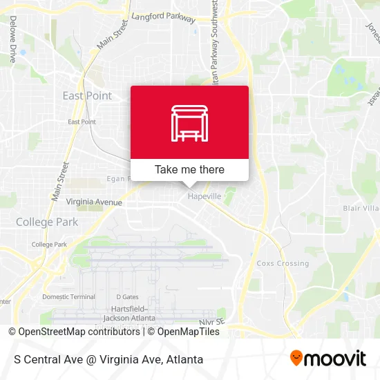 Mapa de S Central Ave @ Virginia Ave