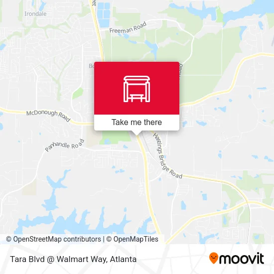 Tara Blvd @ Walmart Way map