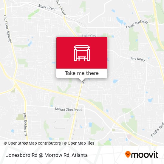Jonesboro Rd @ Morrow Rd map