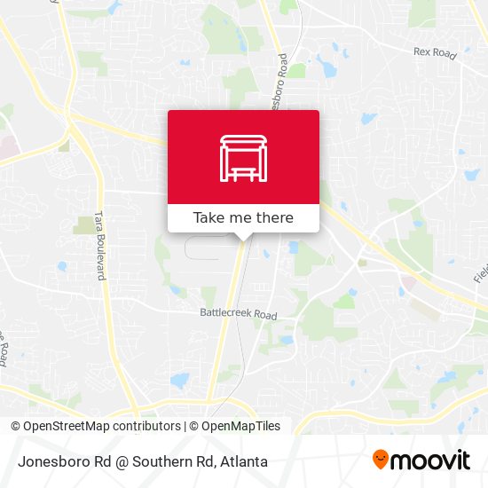 Mapa de Jonesboro Rd @ Southern Rd