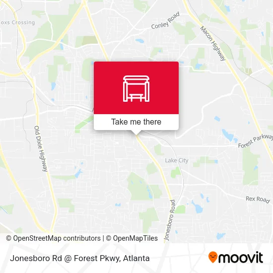 Jonesboro Rd @ Forest Pkwy map