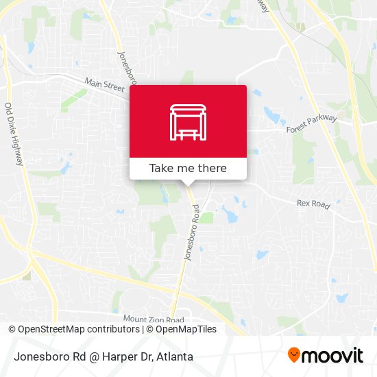 Mapa de Jonesboro Rd @ Harper Dr