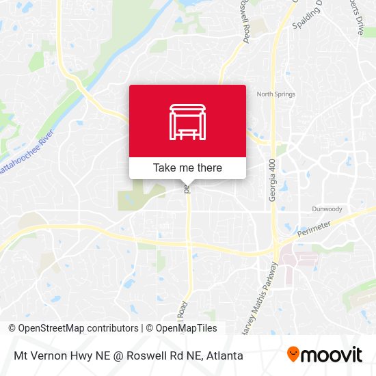 Mapa de Mt Vernon Hwy NE @ Roswell Rd NE