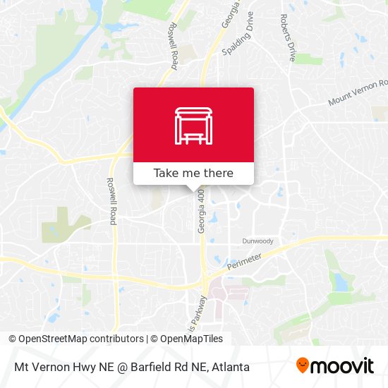 Mt Vernon Hwy NE @ Barfield Rd NE map