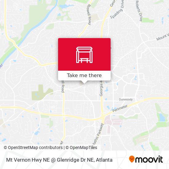Mapa de Mt Vernon Hwy NE @ Glenridge Dr NE