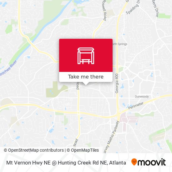 Mt Vernon Hwy NE @ Hunting Creek Rd NE map