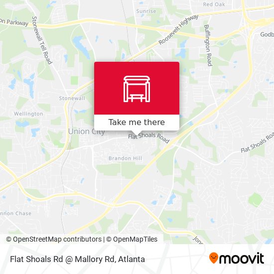 Mapa de Flat Shoals Rd @ Mallory Rd