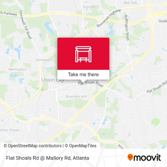 Flat Shoals Rd @ Mallory Rd map