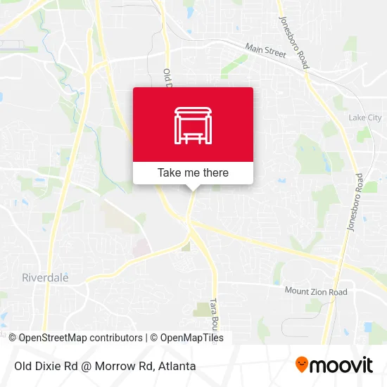 Mapa de Old Dixie Rd @ Morrow Rd