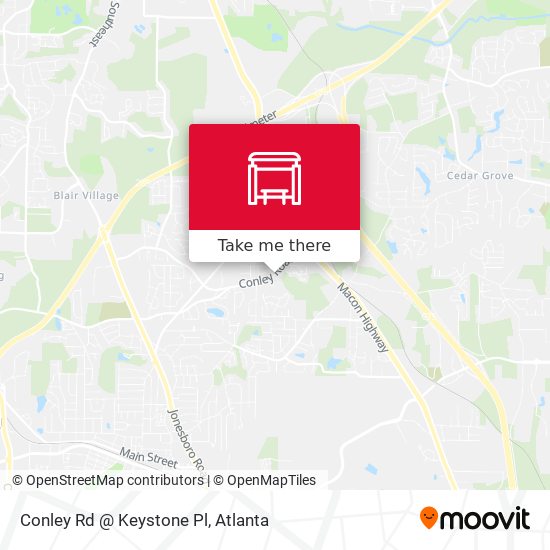 Conley Rd @ Keystone Pl map