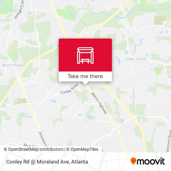 Conley Rd @ Moreland Ave map