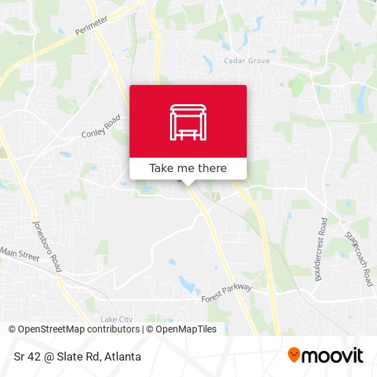 Mapa de Sr 42 @ Slate Rd
