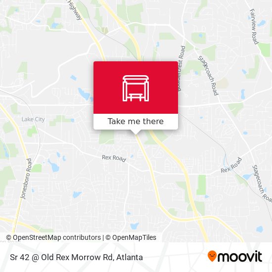 Sr 42 @ Old Rex Morrow Rd map