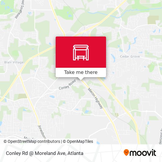 Conley Rd @ Moreland Ave map