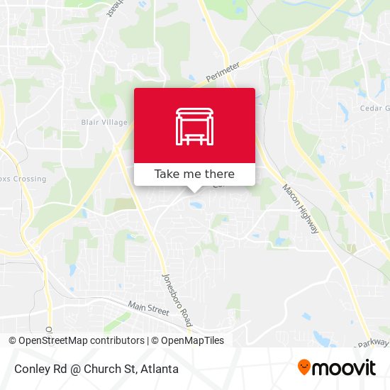 Conley Rd @ Church St map