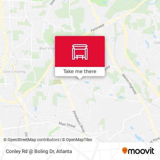 Conley Rd @ Boling Dr map