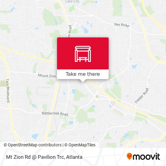 Mt Zion Rd @ Pavilion Trc map