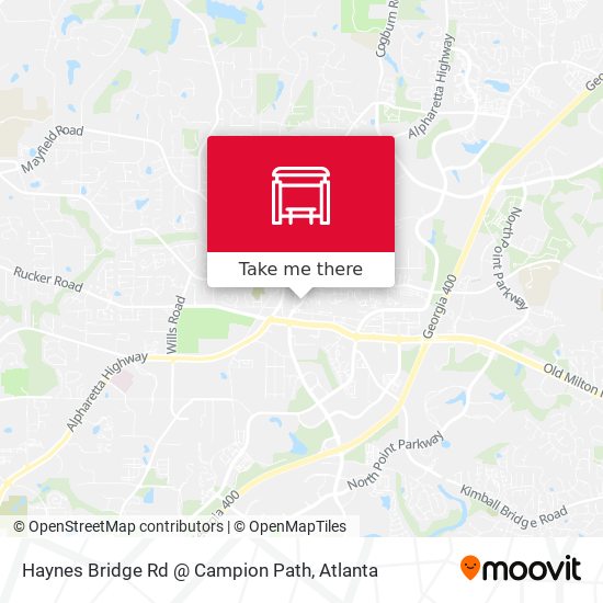 Haynes Bridge Rd @ Campion Path map
