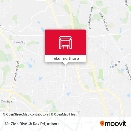 Mt Zion Blvd @ Rex Rd map