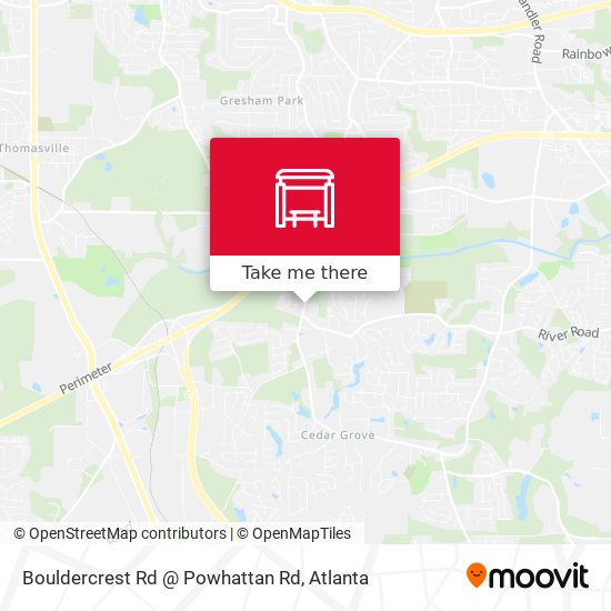 Bouldercrest Rd @ Powhattan Rd map