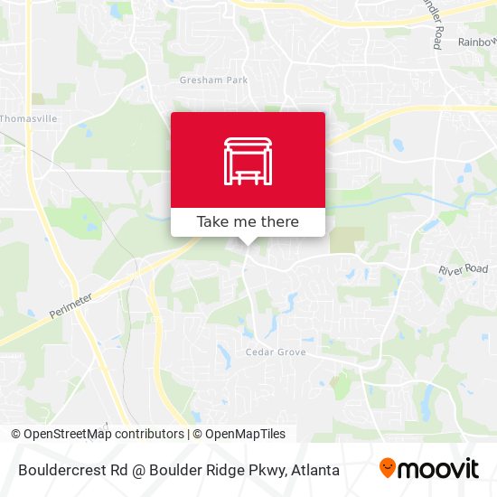 Bouldercrest Rd @ Boulder Ridge Pkwy map