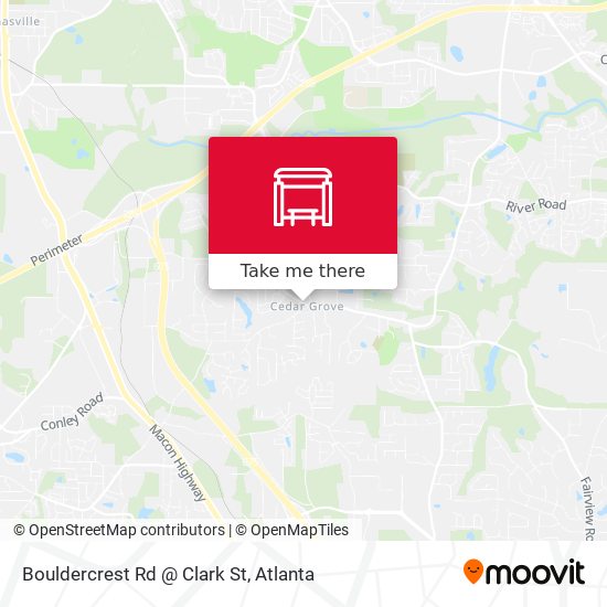Bouldercrest Rd @ Clark St map