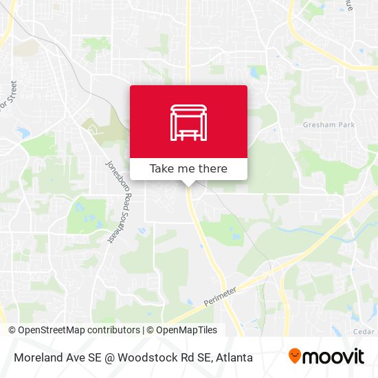 Moreland Ave SE @ Woodstock Rd SE map