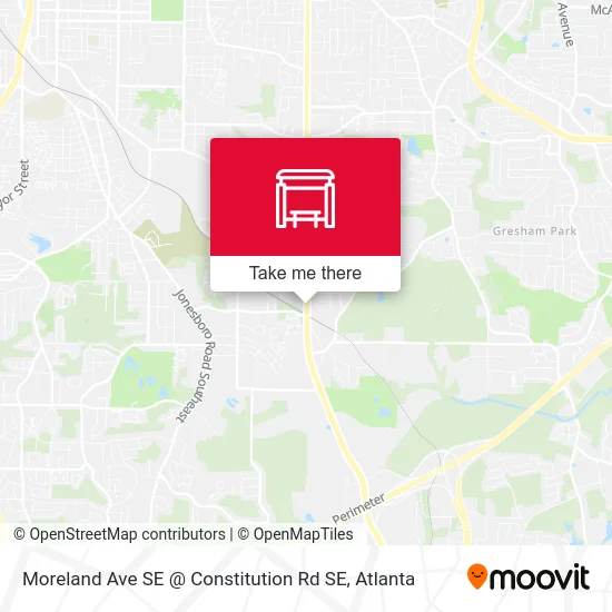 Mapa de Moreland Ave SE @ Constitution Rd SE