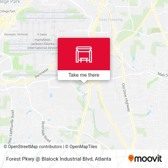 Forest Pkwy @ Blalock Industrial Blvd map