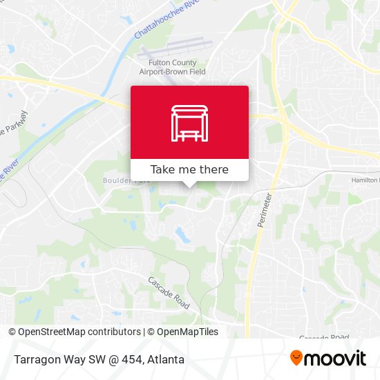 Mapa de Tarragon Way SW @ 454