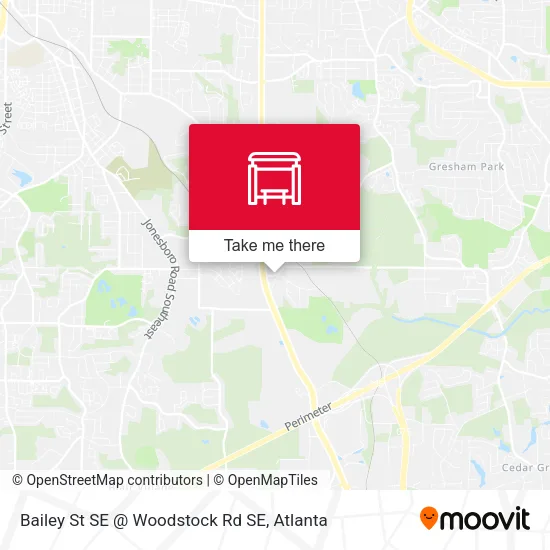 Mapa de Bailey St SE @ Woodstock Rd SE