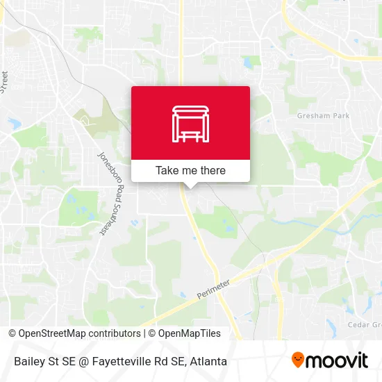 Mapa de Bailey St SE @ Fayetteville Rd SE