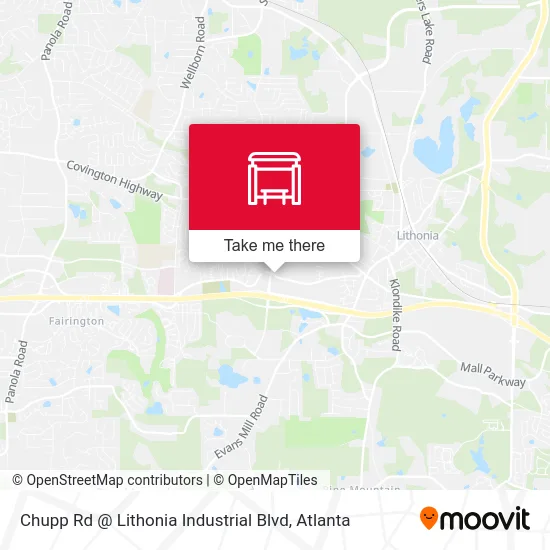 Chupp Rd @ Lithonia Industrial Blvd map