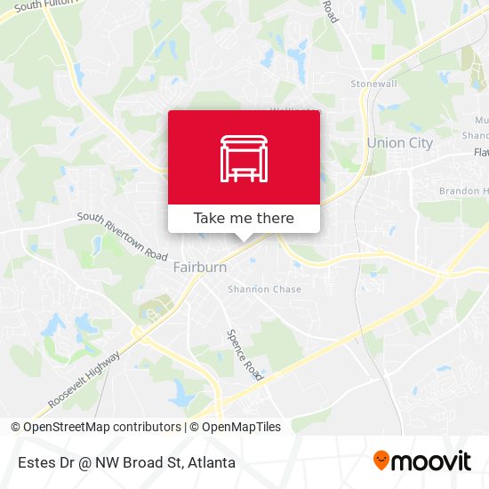 Mapa de Estes Dr @ NW Broad St