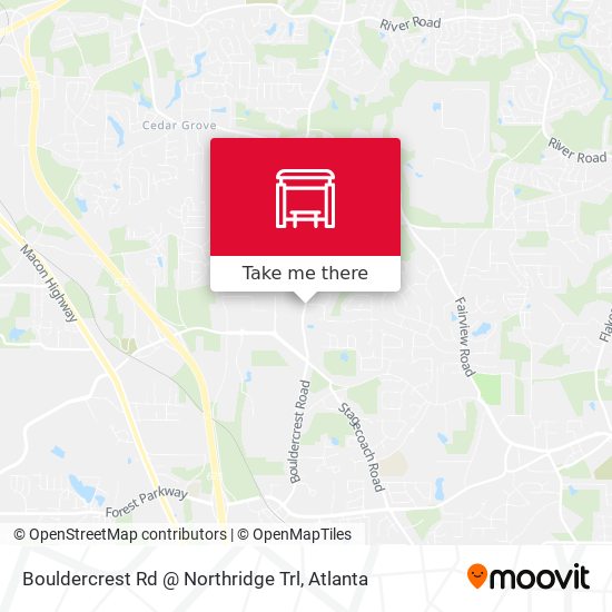 Mapa de Bouldercrest Rd @ Northridge Trl