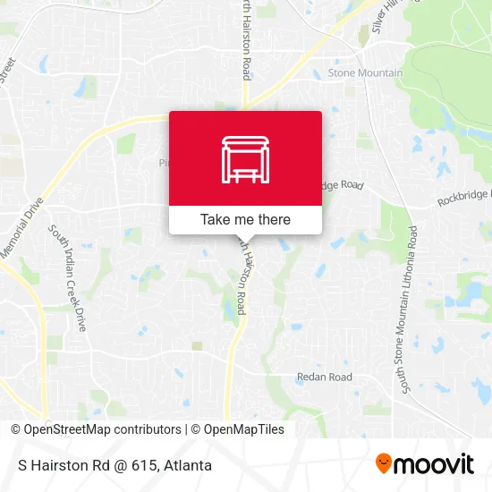 S Hairston Rd @ 615 map