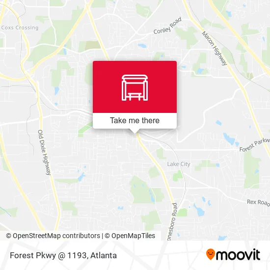 Forest Pkwy @ 1193 map