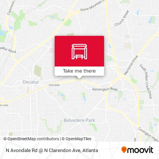 N Avondale Rd @ N Clarendon Ave map