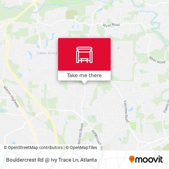 Bouldercrest Rd @ Ivy Trace Ln map