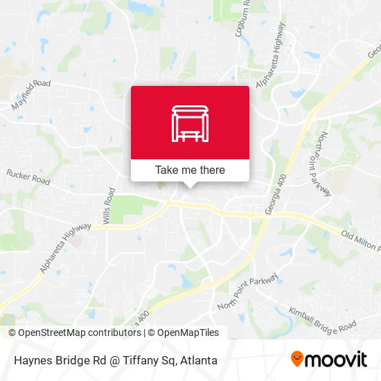 Haynes Bridge Rd @ Tiffany Sq map